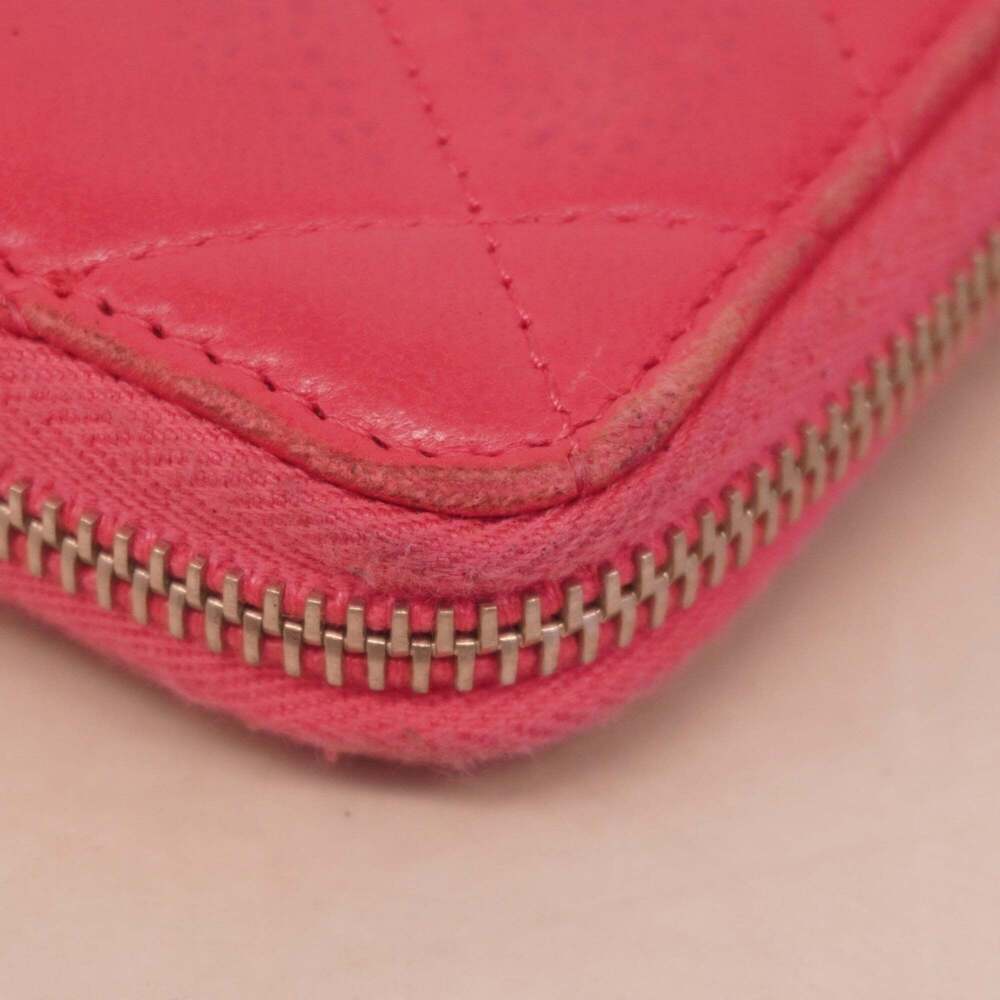 CHANEL Authentic Pink Lambskin Leather Wallet - Picture 6 of 11